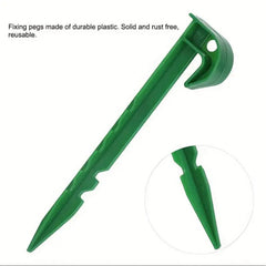 5pcs Plastic Ground Pegs for Camping Tent Garden Mulch Fixing