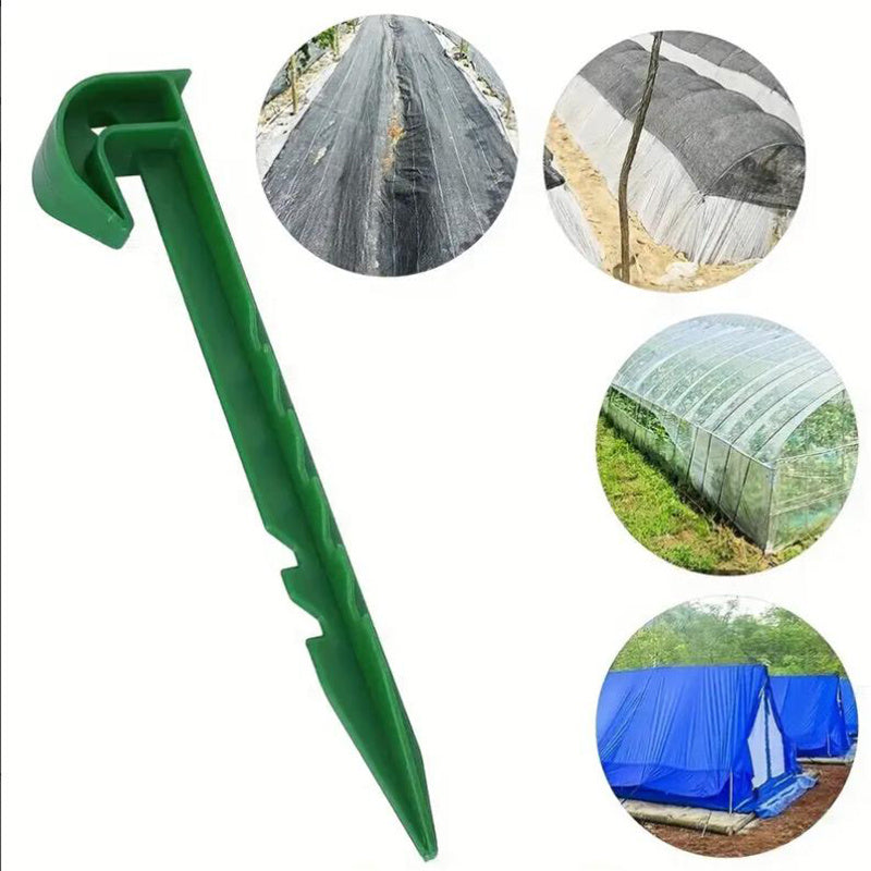 5pcs Plastic Ground Pegs for Camping Tent Garden Mulch Fixing