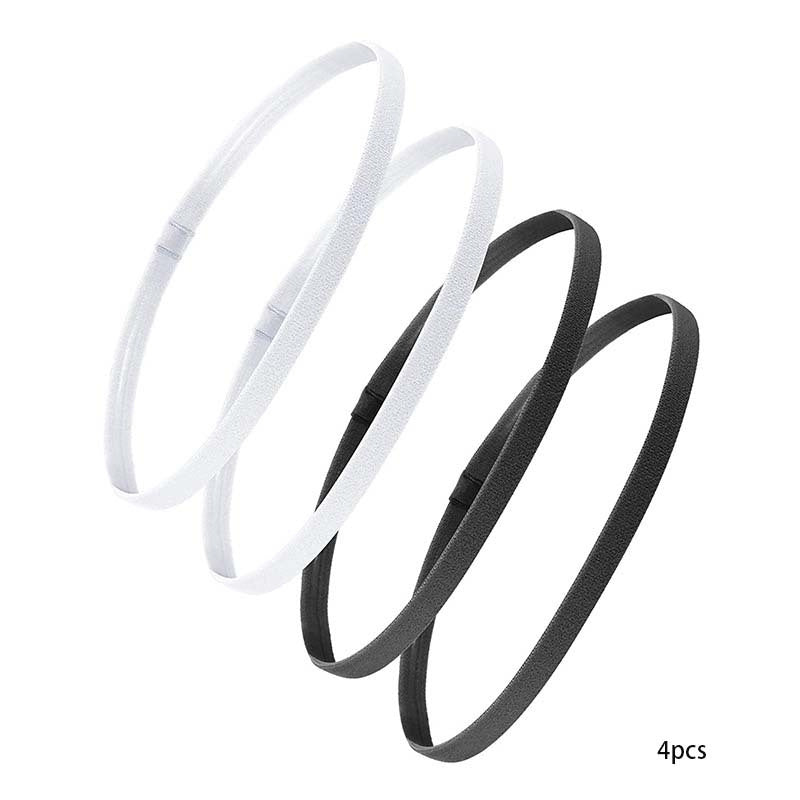 Solid Stretchy Hair Band Non Slip Elastic Headband for Women Girls