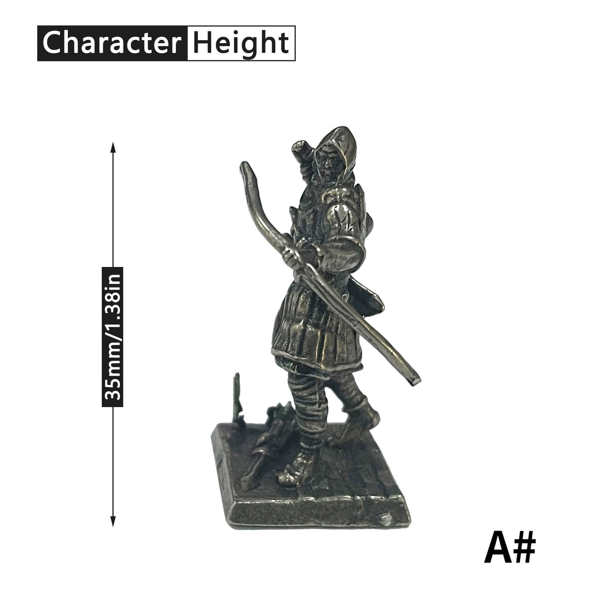 Copper Metal Warrior Arab Knight Soldier Model for Board Games Car Decoration