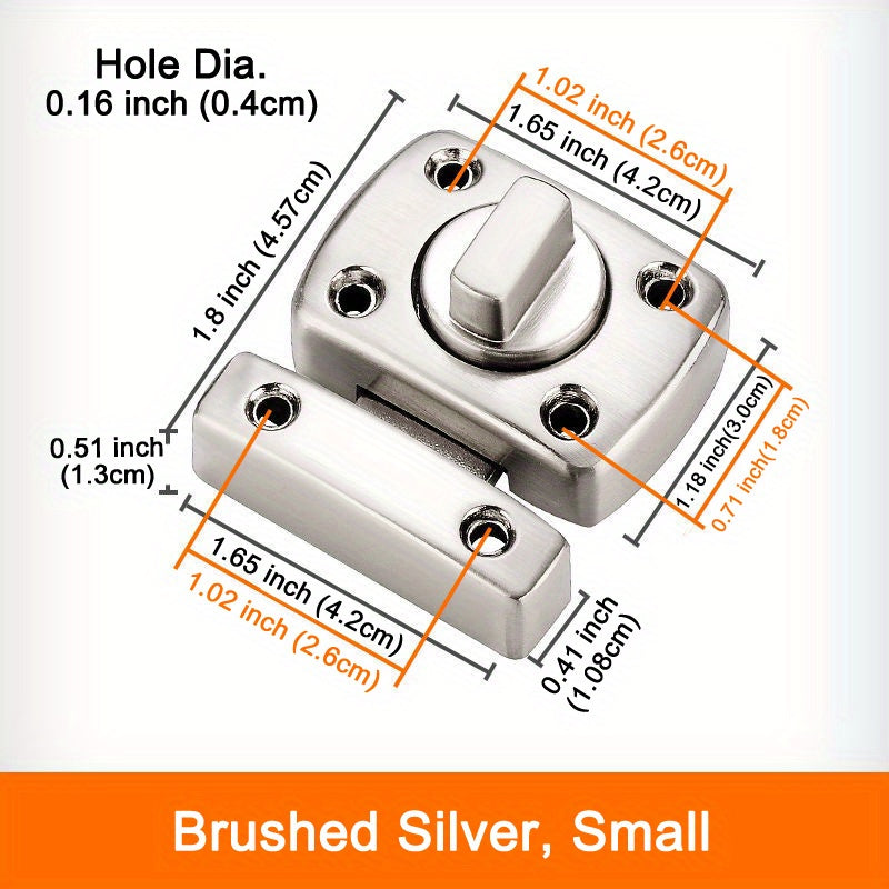 Home Security Door Lock Rotate Bolt Latch Gate Latches Door Slide Lock