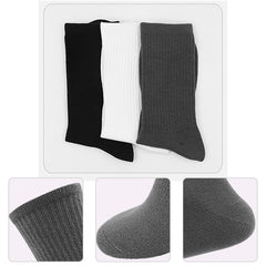6 Pairs Cotton Mid-Calf Socks for Men and Women