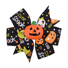 Pumpkin Ghost Bat Decor Hair Clips Halloween Decorative Hair Accessories