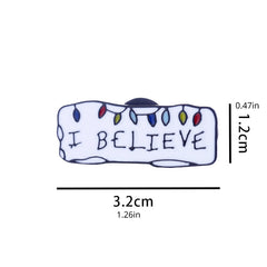 1pc Attitude English Letter Badge Clothes Bag Hat Accessories Couple Pin