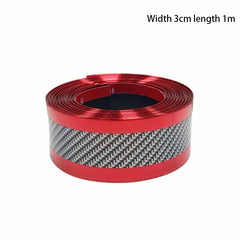 1m Carbon Fiber Rubber Car Door Sill Protector Edge Guard Strip