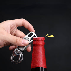 4 in 1 Multifunctional Car Keychain Motorcycle Keychain Rotatable Keyring