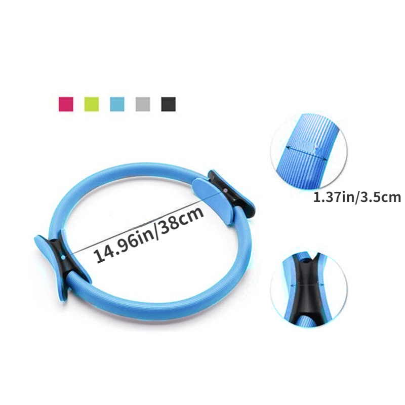 PVC Pilates Yoga Circle With Handles - Polychromatic Yoga Ring for Fitness
