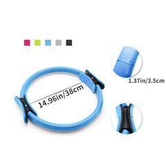 PVC Pilates Yoga Circle With Handles - Polychromatic Yoga Ring for Fitness