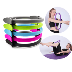 PVC Pilates Yoga Circle With Handles - Polychromatic Yoga Ring for Fitness
