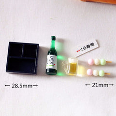 Dollhouse Sushi Fish Ball Box Mini Food Play Toys Doll House Decor