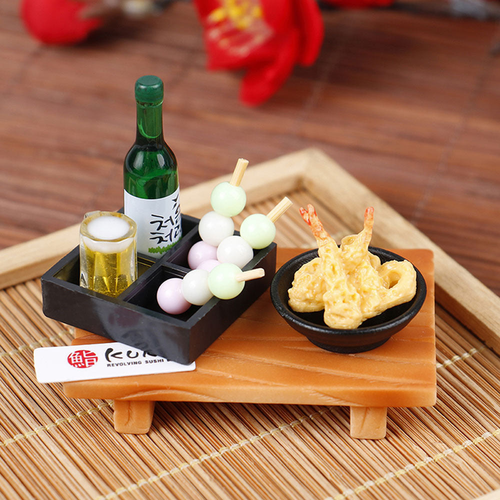 Dollhouse Sushi Fish Ball Box Mini Food Play Toys Doll House Decor