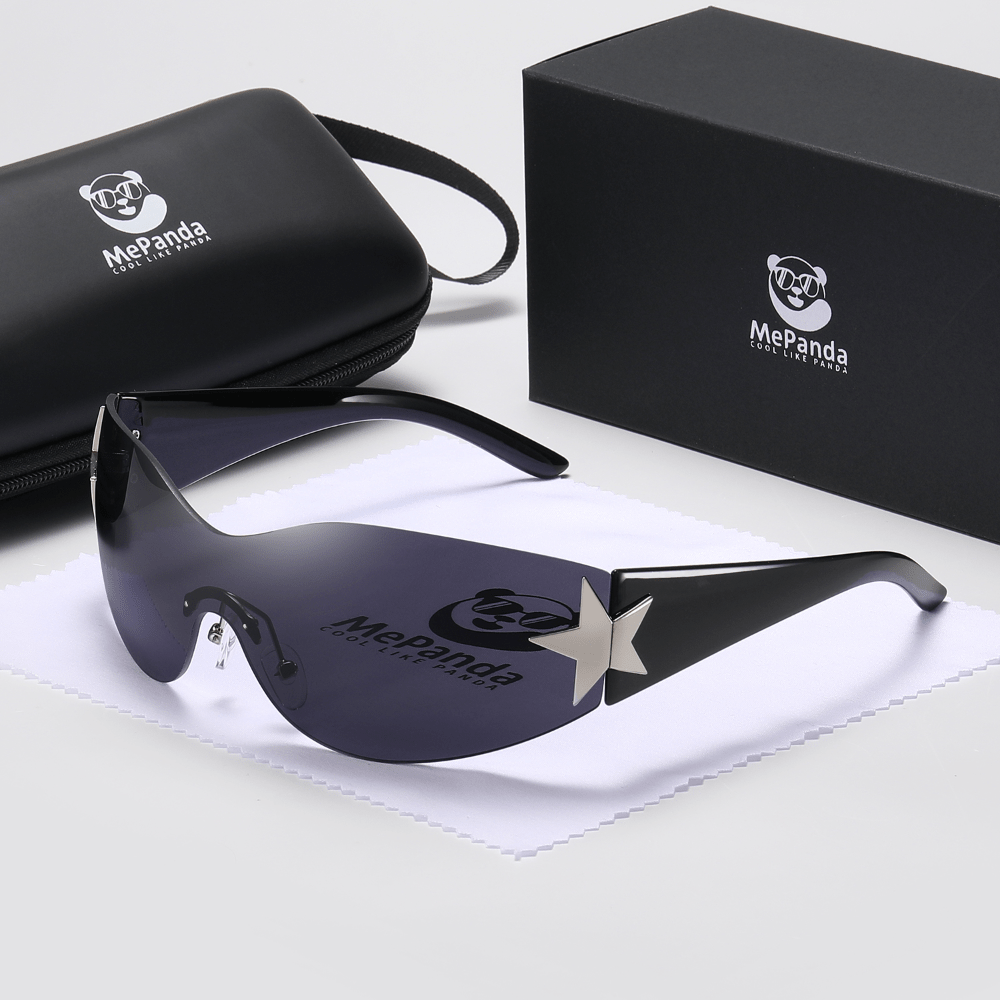 Men's Polarized Rimless Sunglasses for Outdoor Sports Running Cycling
