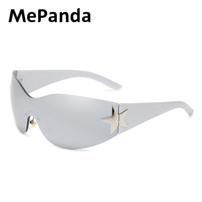 Men's Polarized Rimless Sunglasses for Outdoor Sports Running Cycling
