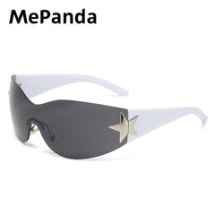Men's Polarized Rimless Sunglasses for Outdoor Sports Running Cycling