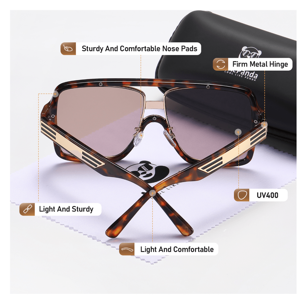 Large Frame Punk Sunglasses Unisex Street Photography Holiday Party