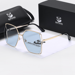 MePanda Unisex Large Metal Frame Sunglasses