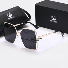 MePanda Unisex Large Metal Frame Sunglasses