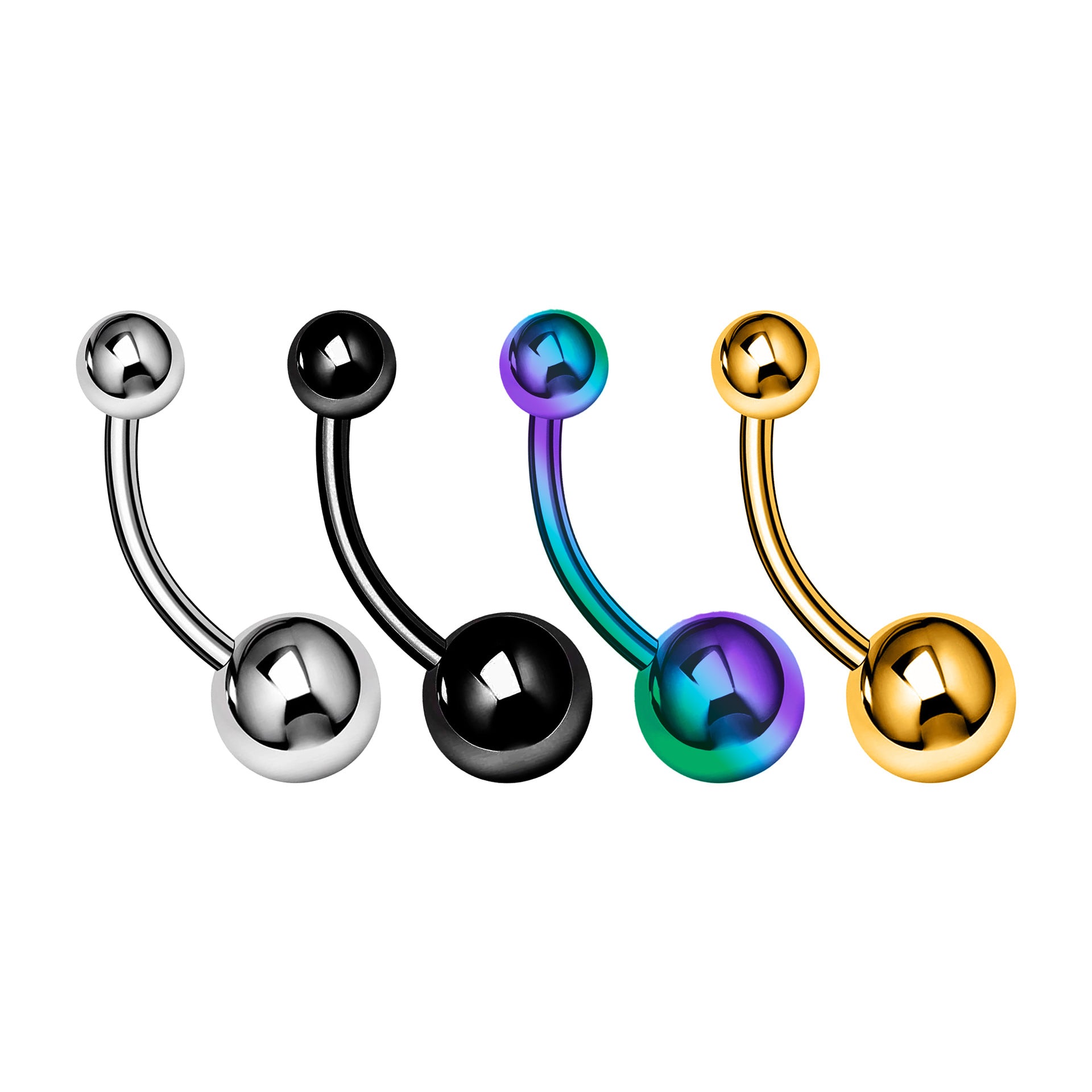 316L Stainless Steel Navel Ring Men's Body Piercing Jewelry