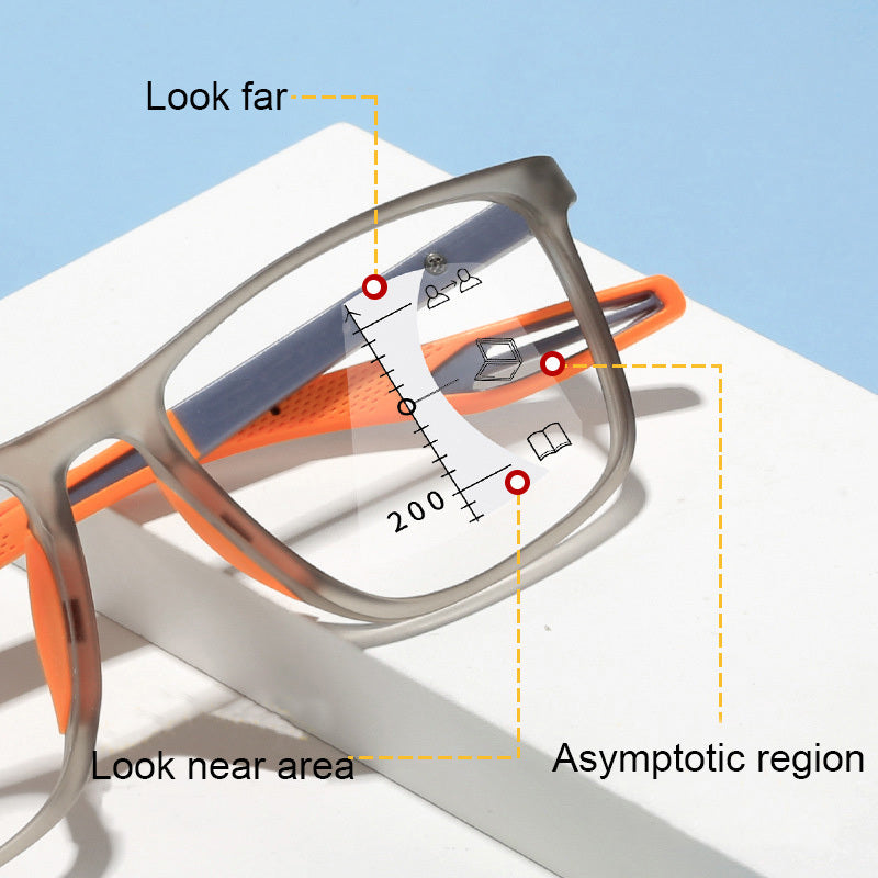 TR90 Sport Multifocal Glasses Ultralight Photochromic Presbyopia Eyeglasses