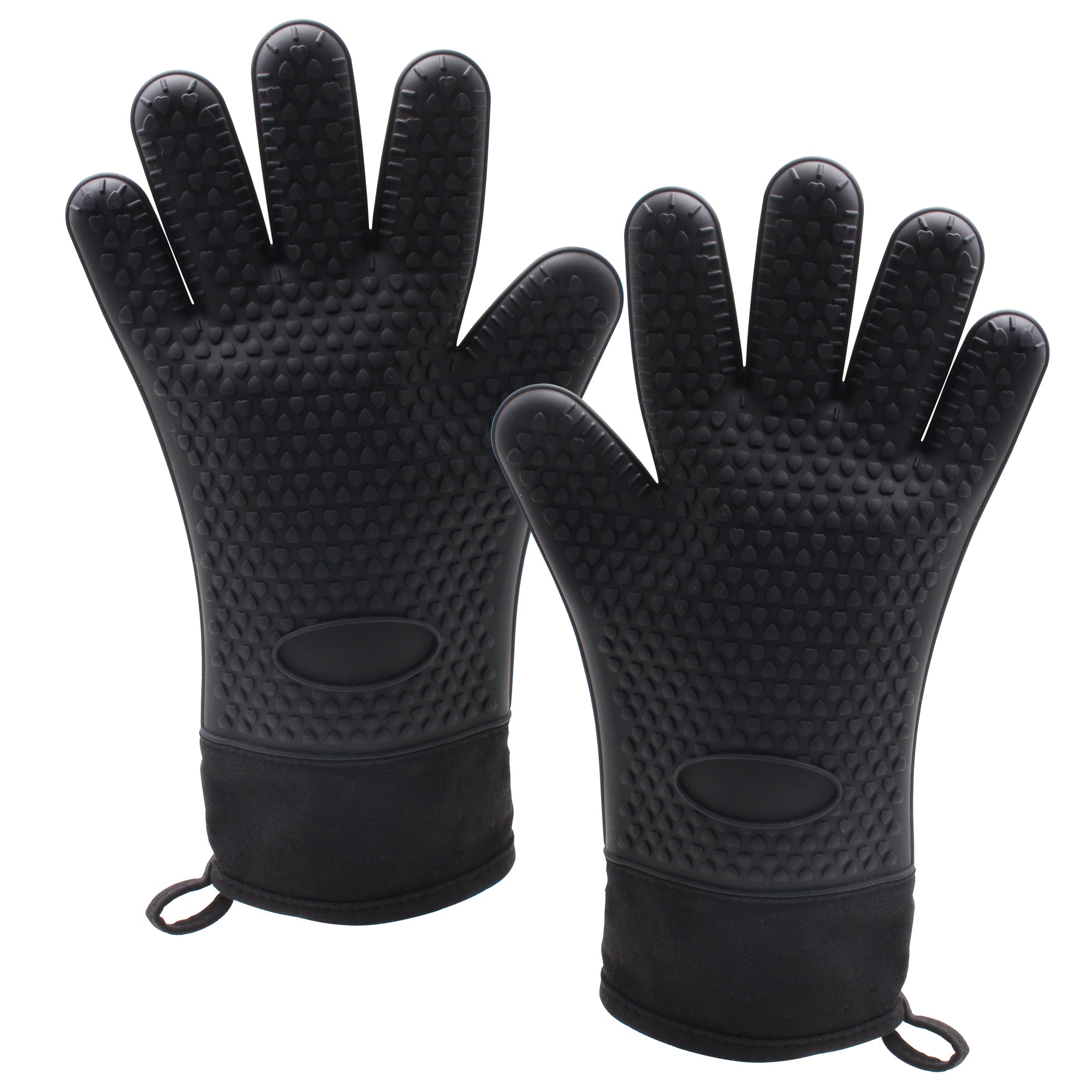Silicone BBQ Gloves Heat Resistant Waterproof Kitchen Mitts