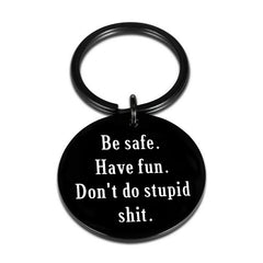 Father To Kids Don't Do Stupid Keychain For Teenage Son