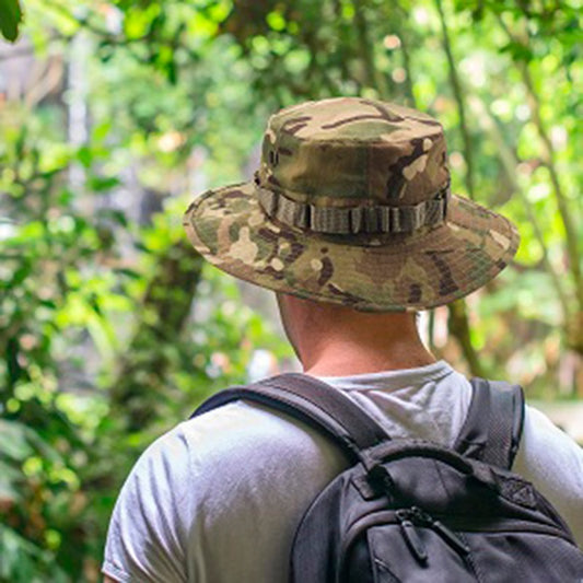 Camouflage Sunshade Bucket Hat for Men