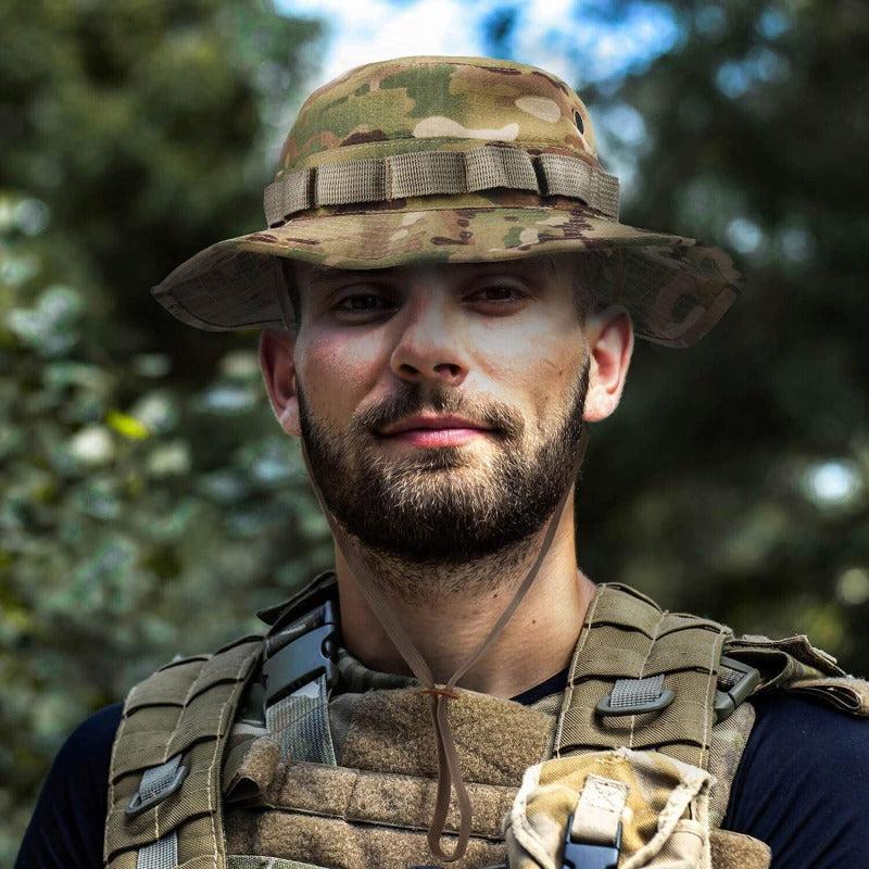 Camouflage Sunshade Bucket Hat for Men