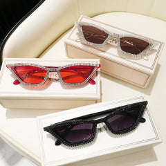 Cat Eye Sunglasses Vintage Style Rhinestone Summer Shades UV400