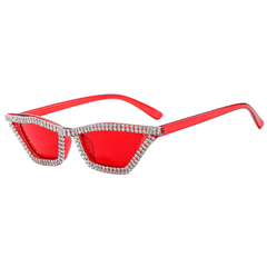 Cat Eye Sunglasses Vintage Style Rhinestone Summer Shades UV400