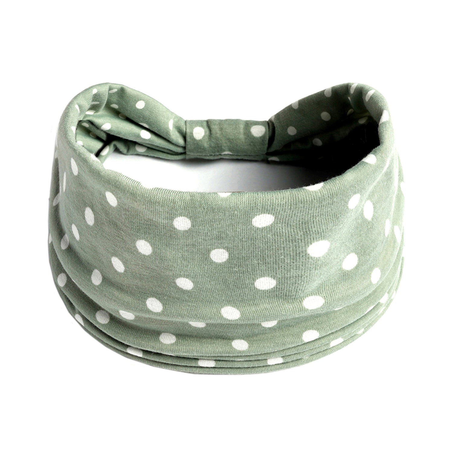 Polka Dot Pattern Headband Knotted Headband Boho Turban Wrap