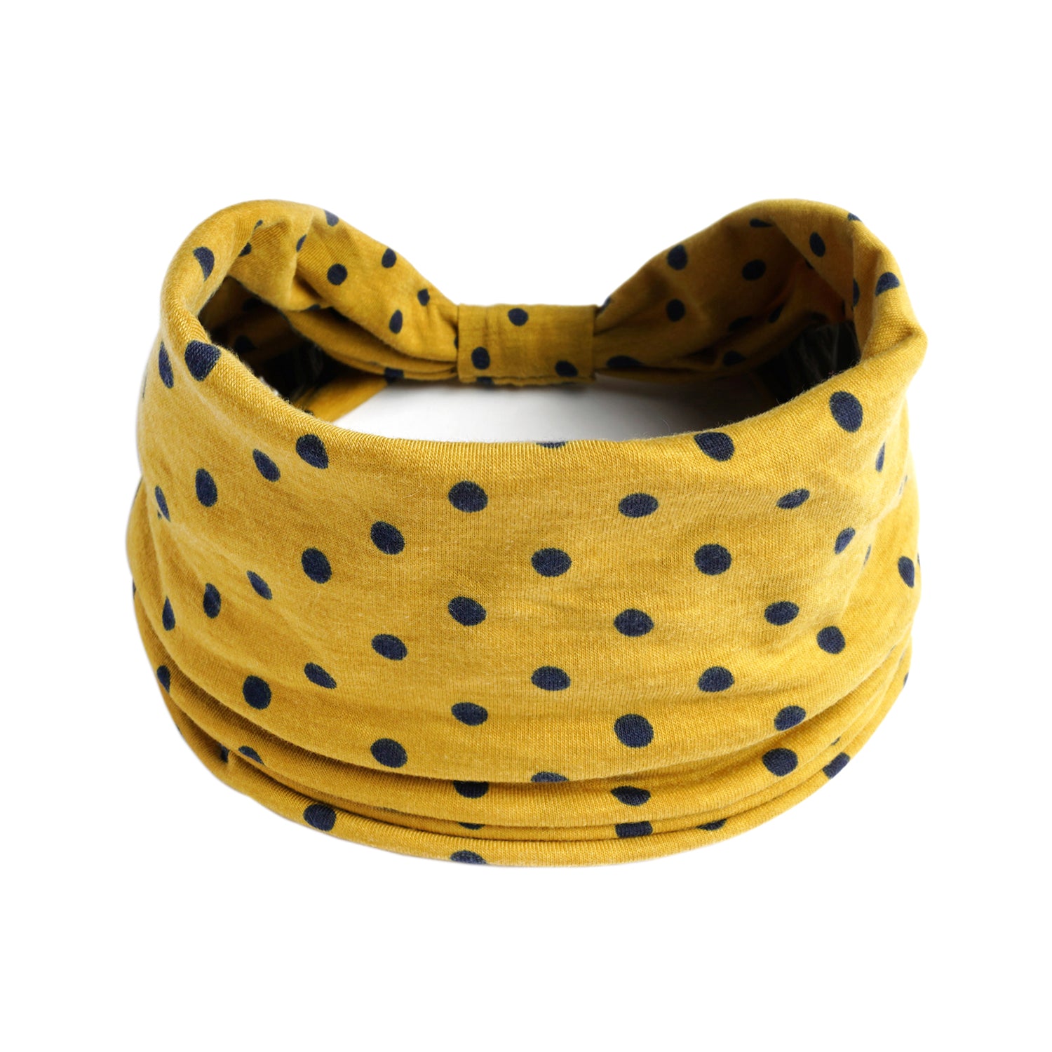 Polka Dot Pattern Headband Knotted Headband Boho Turban Wrap