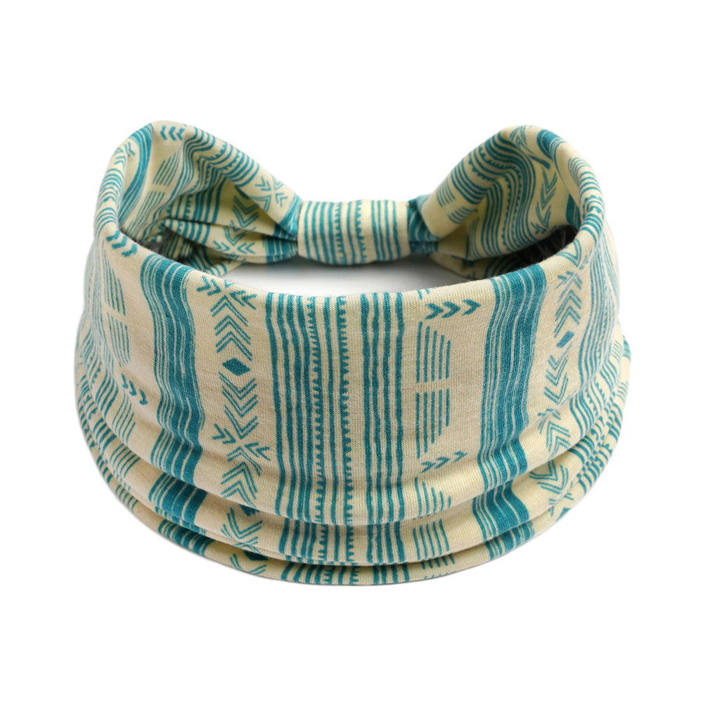 Bohemian Style Hair Band Sports Headband Ladies Yoga Non Slip Exercise Headband