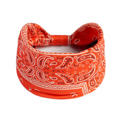 Boho Paisley Pattern Hair Band Elastic Sports Sweatband