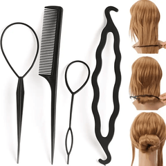 Hair Braiding Tool Set Bun Maker Styling Disk DIY Accessories Hair Combs Hairpin