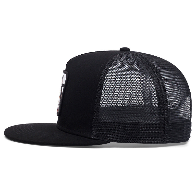 Unisex Lion Embroidery Adjustable Baseball Cap for Outdoor Sport