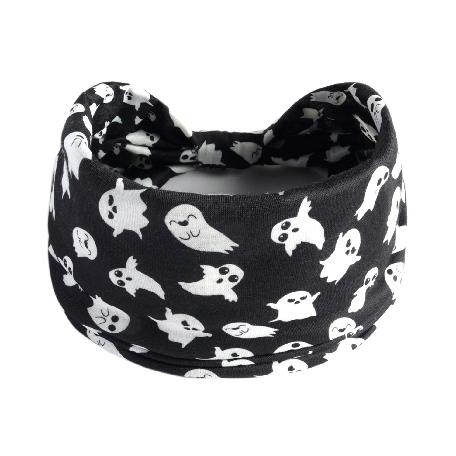 Halloween Knotted Headband Ghost Pumpkin Skull Pattern Hair Band