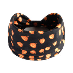 Halloween Knotted Headband Ghost Pumpkin Skull Pattern Hair Band