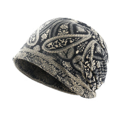 Boho Paisley Print Slouchy Beanie Hats Lightweight Chemo Cap