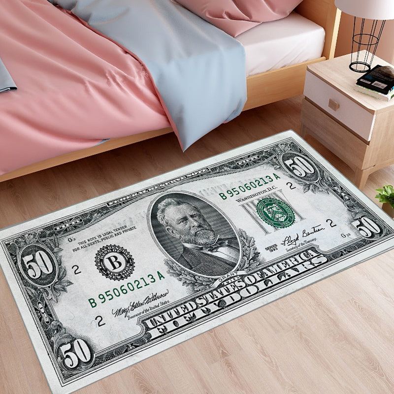 Dollar Money Pattern Carpets Bedroom Decor Bedside Carpet Kitchen Floor Mat