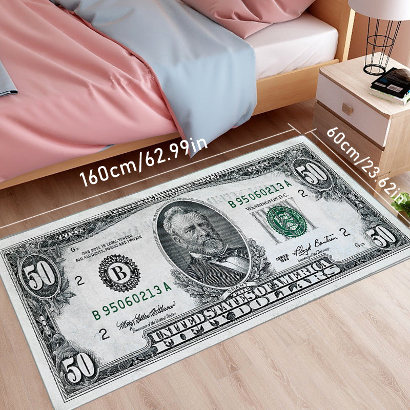 Dollar Money Pattern Carpets Bedroom Decor Bedside Carpet Kitchen Floor Mat