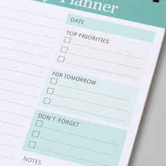 35 Sheets Daily Planner Notepad Undated Tear Off To-Do List Organizer