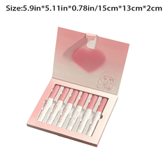 Betty Girl Lip Mud 6 Pk Set Long Lasting Brightening Lipstick Gloss