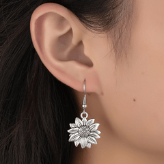Vintage 3D Sunflower Daisy Earrings Gift For Women