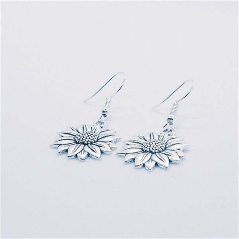Vintage 3D Sunflower Daisy Earrings Gift For Women