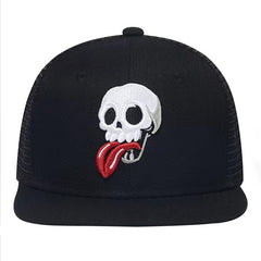Unisex Skull Embroidery Baseball Cap Sunshade