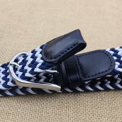 Men's Casual Woven Belt Pants Decorative Belt
