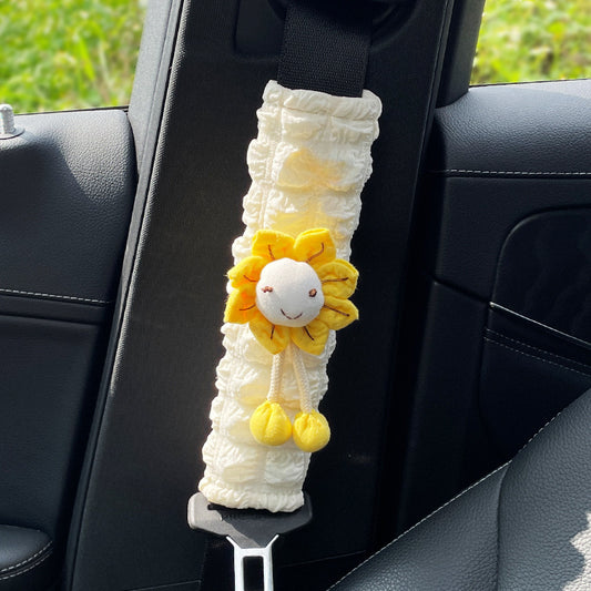 Sunflower Car Seat Belt Shoulder Pad Anti Strangulation Protector