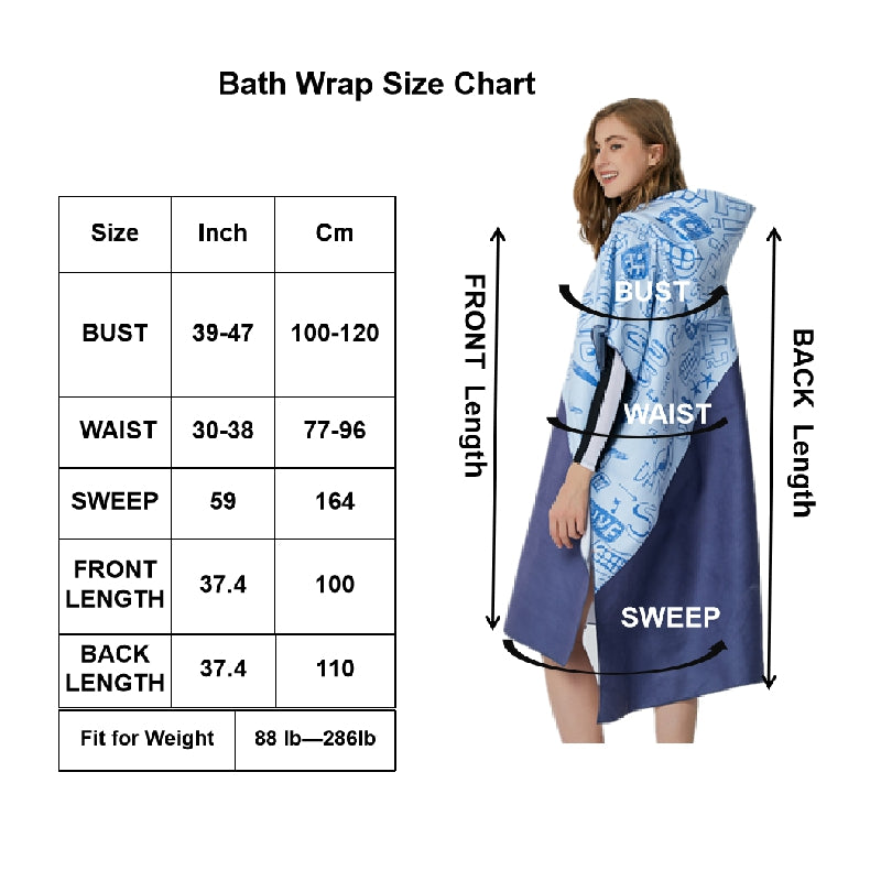 Quick Drying Hooded Beach Towel for Adults