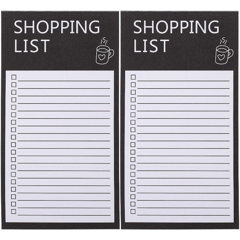 100pcs Grocery List Planner Notepad Magnetic Sticky Notes