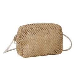 Boho Style Straw Crossbody Bag for Beach Vacation